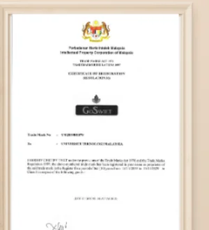 Sijil Trademark GoSwiet Tunjuk Langit