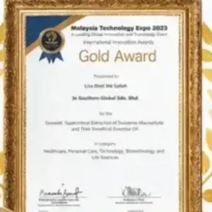 Sijil Gold Medal Malaysia Technology Expo 2023 GoSwiet