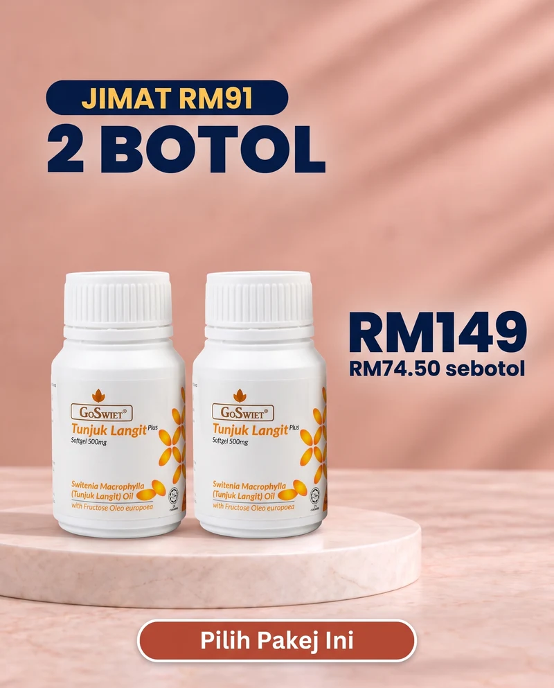 2 botol GoSwiet Tunjuk Langit - Jimat RM91, RM149